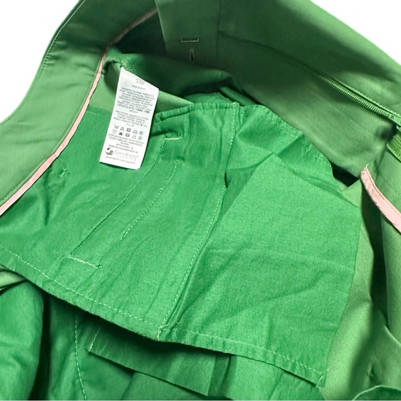 Boden Bloomsbury Cotton Pants Paradise Green Wide-Leg Pleated Fitzrovia Trousers - Picture 13 of 15